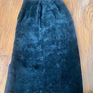 Comme des garçons velvet skirt sz s